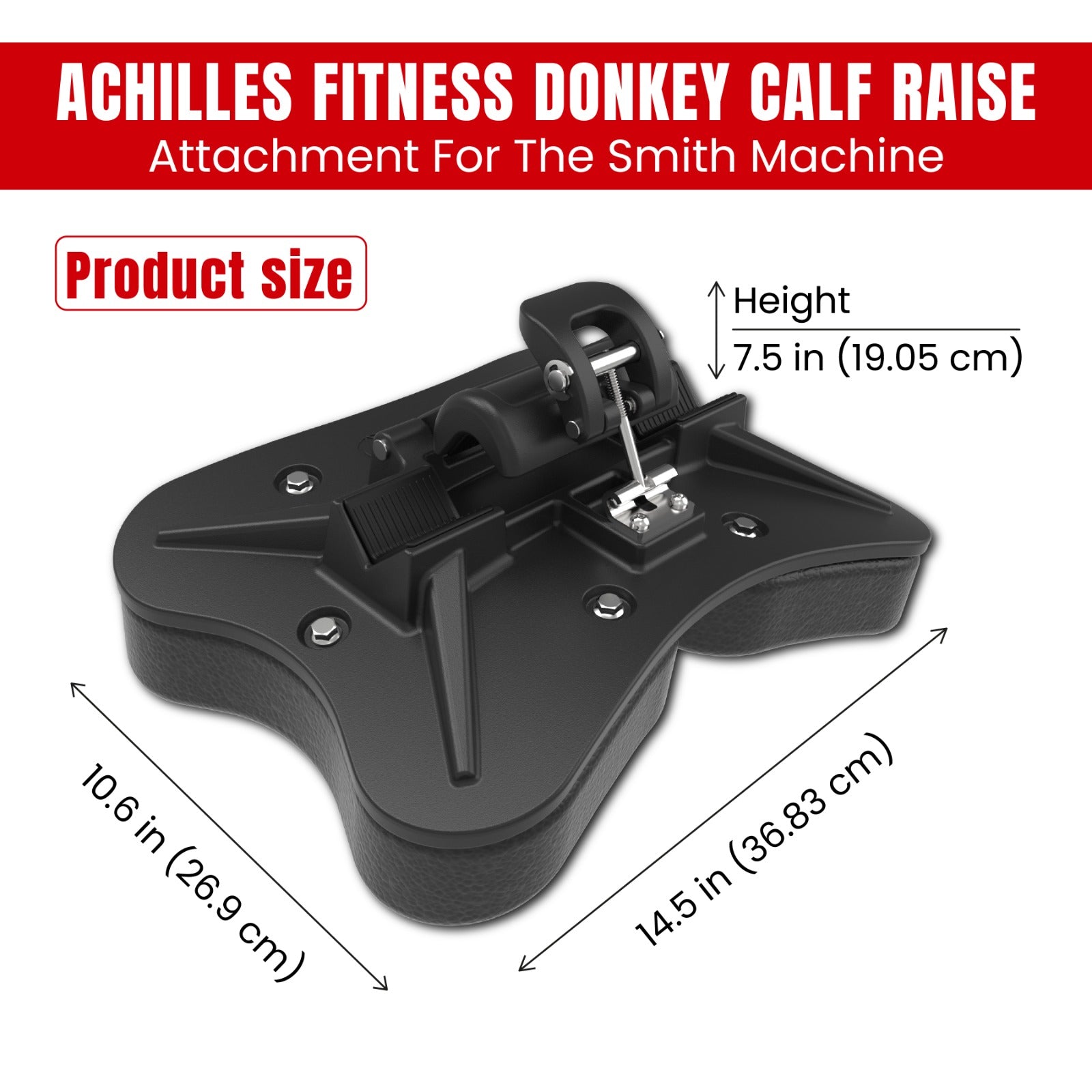Achilles Fitness Donkey Calf Raise attachment for the smith machine